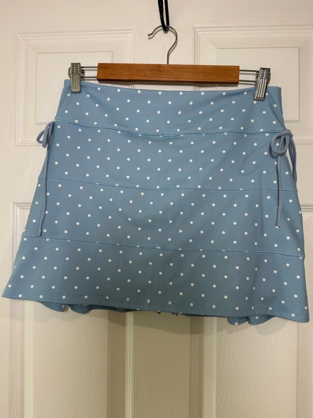 Athleisure Blue Polka-dot Skort - Picture 2 of 3